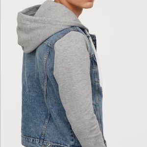 H&M Hooded Denim Jacket
